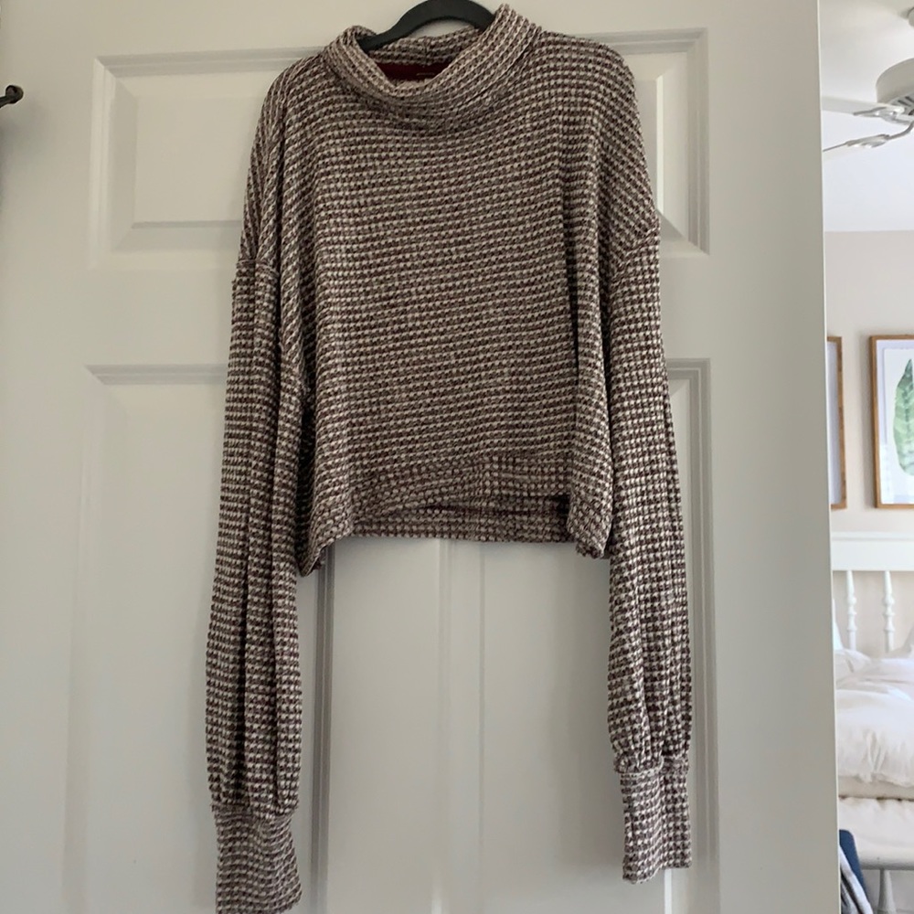 Free People turtleneck cropped sweater
